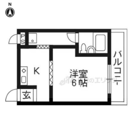 スカイドーム寺田の物件間取画像